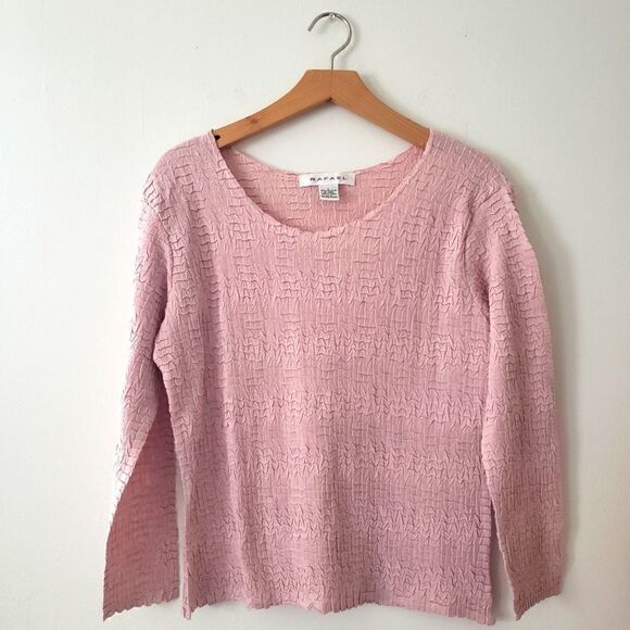RAFAEL Pink Top Stretchy L - Picture 1 of 6